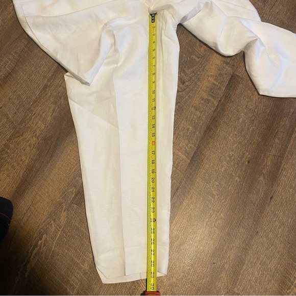 NWT Calvin Klein White Linen Pants Size 18W - Picture 7 of 11